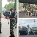 Wakili Dandim, Kasdim 1302 Minahasa Mayor Inf Daeng Pasaka Awasi Personel di Latihan Mako Rindam XIII Merdeka