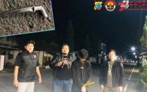 Patroli Dini Hari, Resmob II Polres Minahasa Amankan Pemuda Bawa Sajam