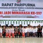 Dandim Letkol Inf Bonaventura Hadiri Rapat Paripurna DPRD Hari Jadi ke-597 Minahasa
