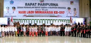 Rapat Paripurna HUT ke-597 Minahasa: Sinergi Pemkab dan DPRD Berhasil Tekan Kemiskinan
