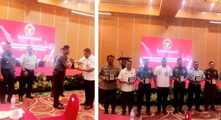 Danramil Eris Wakili Dandim Minahasa di Sosialisasi Kebijakan Pertahanan Negara