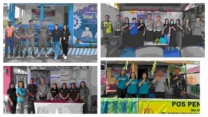 Kodim 1302/Minahasa Siagakan Personel di Pos Terpadu H+3 Lebaran