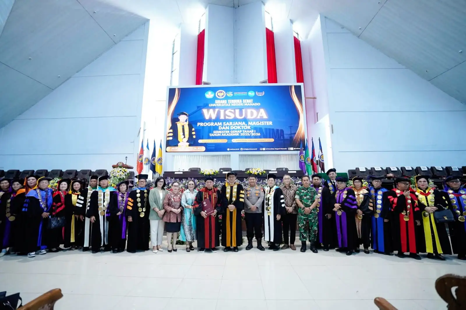 Wujud Dukungan SDM Unggul, Kasdim Minahasa Beri Ucapan Selamat di Wisuda UNIMA