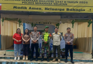 Kodim 1302/Minahasa Siagakan Personel di Pos Terpadu Lebaran