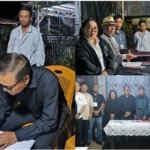 John F. Koampa saat mendaftar calon Hukum Tua Desa Tombasian Atas.