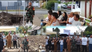 Perkuat Ekonomi Rakyat, Pgs Danramil 1302-01/Tondano Kawal Pembangunan Gedung Koperasi Sasaran