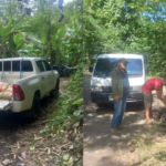 Kodim 1302/Minahasa Kawal Distribusi Material Jembatan di Desa Wioi Dua