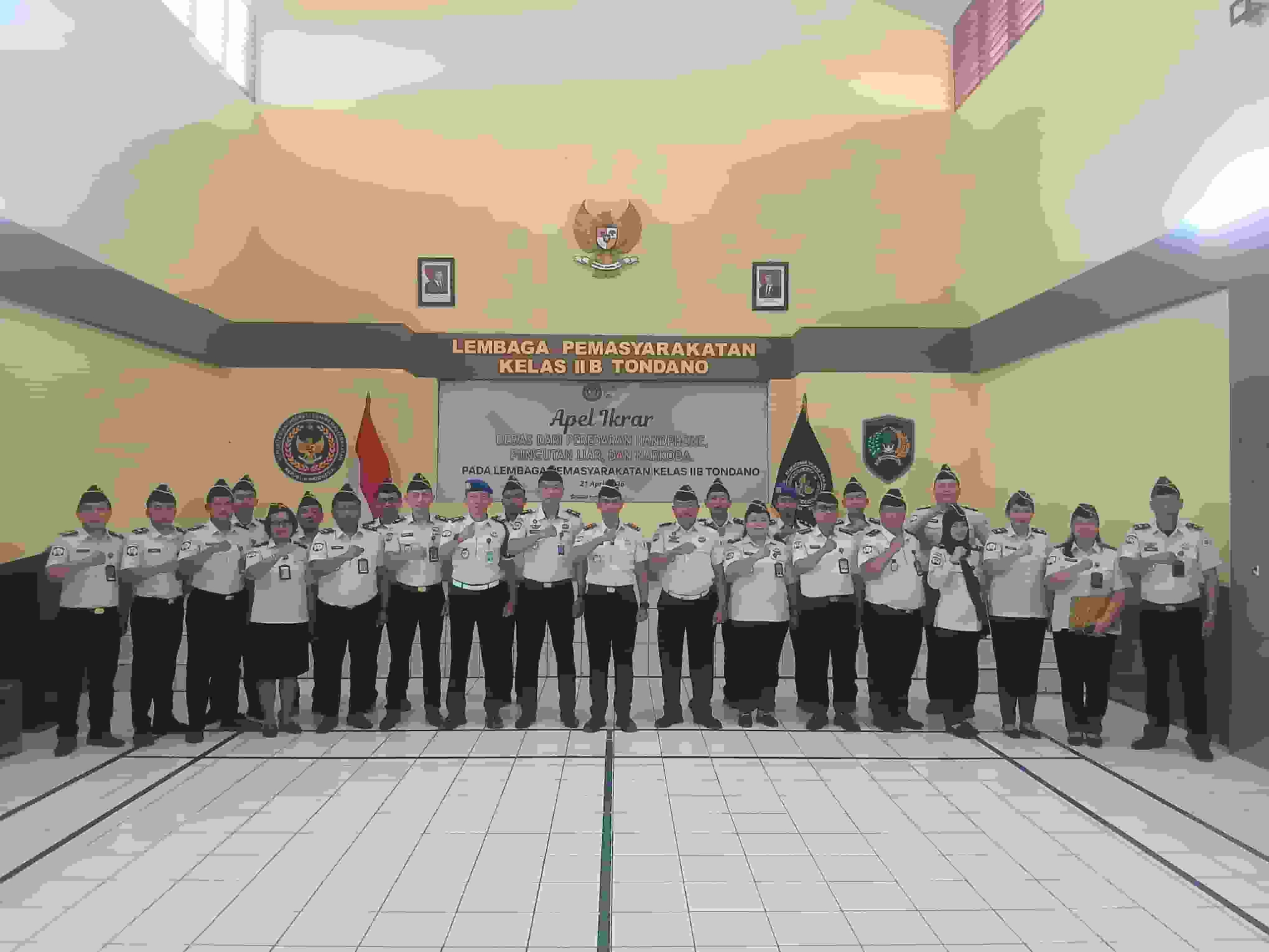Lapas Tondano Perkuat Integritas Melalui Ikrar Bebas Ponsel Ilegal dan Narkoba