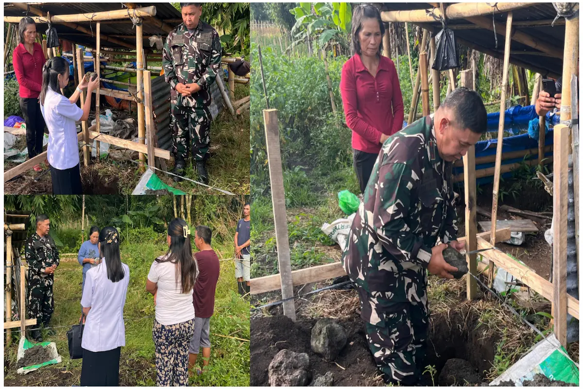 Sinergi Kodim 1302/Minahasa Kawal Pembangunan KDKMP Desa Raringis
