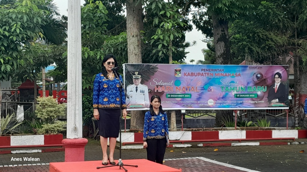 Sekda Minahasa Tekankan Sinergi dan Pelayanan Berkualitas di Apel Korpri 2025