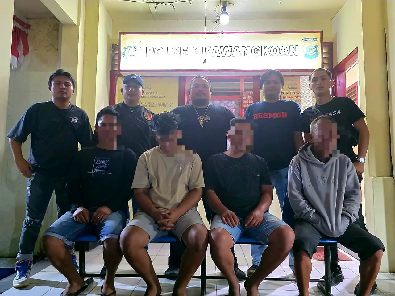 Kekerasan di Sendangan, Resmob Minahasa Ringkus Empat Pelaku