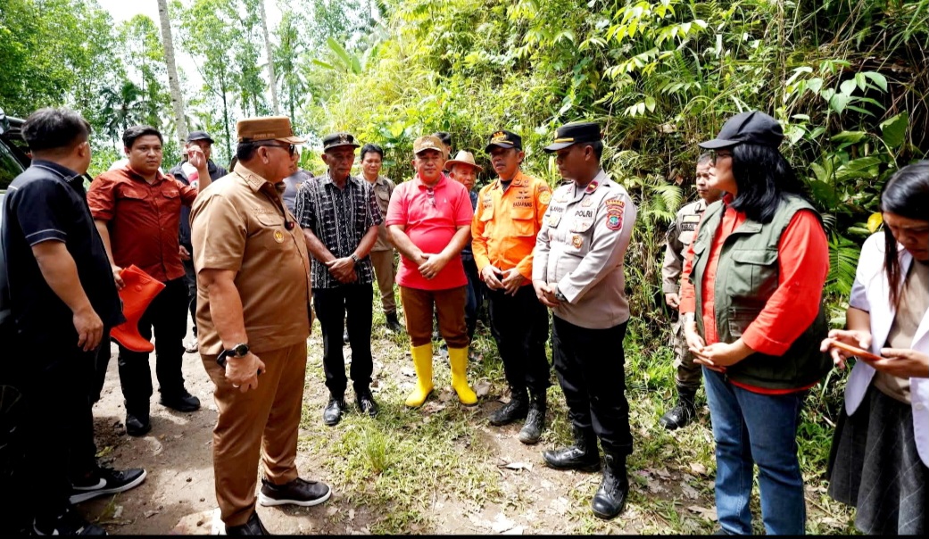 Bupati Minahasa Robby Dondokambey Pantau Langsung Pencarian Anak Hilang di Kawangkoan