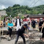 Gunakan Dana Pribadi, Martin Tumbelaka Renovasi Jalan Passo