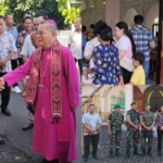 Pabung Tomohon Hadiri Penerimaan Sakramen Krisma di Tombariri, Perkokoh Kemanunggalan TNI dan Rakyat