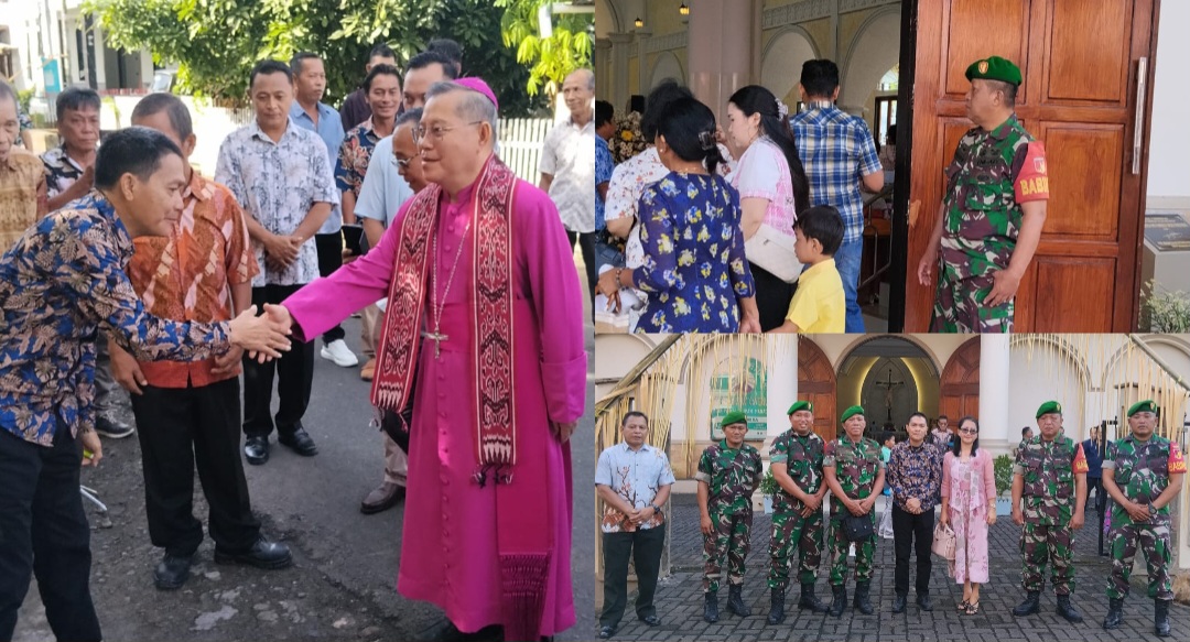 Pabung Tomohon Hadiri Penerimaan Sakramen Krisma di Tombariri, Perkokoh Kemanunggalan TNI dan Rakyat
