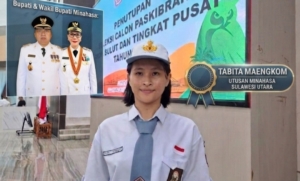 RD-Vasung Bangga, Siswi SMAN 1 Tondano Jadi Utusan Sulut ke Seleksi Paskibraka Nasional