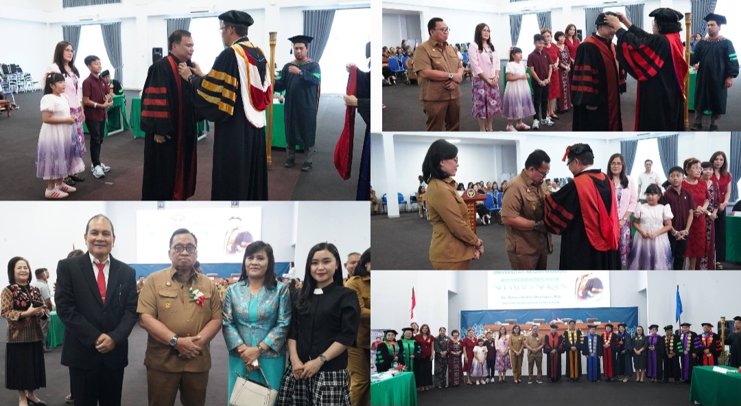 Dua Pejabat Minahasa Raih Doktor Cum Laude, Bupati dan Sekda Datang Apresiasi