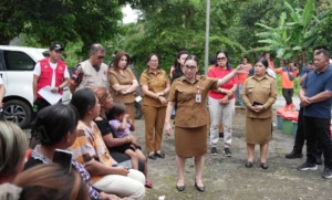 Kehadiran Wakil Bupati Minahasa Pastikan Penanganan Korban Puting Beliung