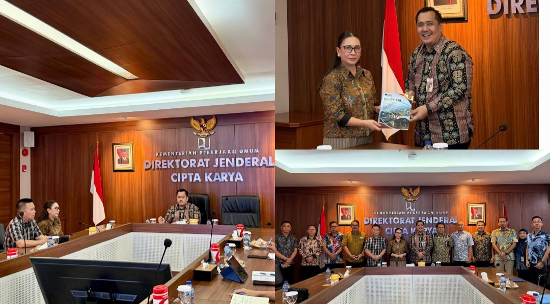 Wabup Vanda Ajukan Usulan Pembangunan SPAM hingga TPST ke Kementerian PU