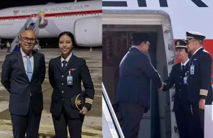 Keren! Tania Citra Widjaya, Pilot Perempuan Pertama di Balik Penerbangan Presiden Prabowo ke Prancis
