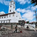 Kodim 1302 Minahasa Gerakkan Karya Bakti di Gereja Santa Rosa Delima 