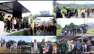 HUT Kodam, Pangdam XIII/Merdeka Pimpin Fun Bike dan Tebar Ikan di Minahasa 