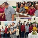 Beribadah di GMIM Maranatha Makassar, Bupati Robby Dondokambey dan Istri Larut dalam Kebersamaan Jemaat