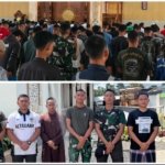 Prajurit Yon TP 916/Bara Sakti Tunaikan Shalat Jumat di Sela Pembangunan KDKMP