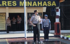 Kawal Pemilihan Hukum Tua, Polres Minahasa Siagakan Personel