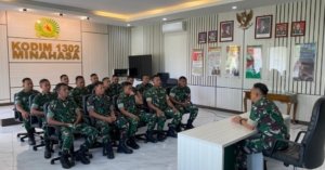 Pesan Kasdim 1302 Minahasa kepada 15 Bintara Baru: Ubah Pola Pikir dan Jadi Teladan