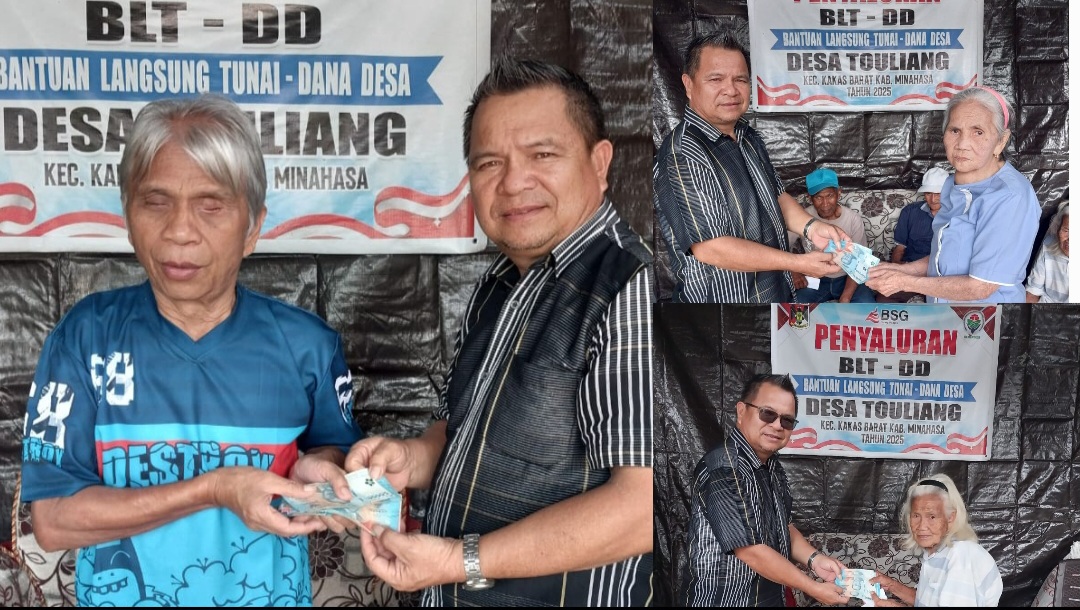 Kado Akhir Tahun, Desa Touliang Salurkan BLT untuk 33 Keluarga Miskin Ekstrem