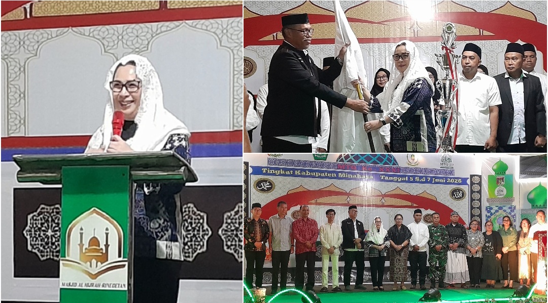 Wabup Minahasa Vanda Sarundajang Membuka MTQ dan Melantik LPTQ