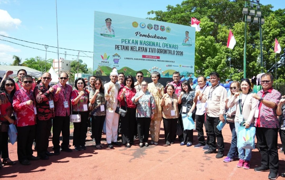 Hadiri Pembukaan Penas XVII Gorontalo bersama Wapres, Pemkab Minahasa Komitmen Perkuat Ketahanan Pangan