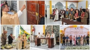Sinergi Kodim 1302/Minahasa dan Warga Sukseskan Peresmian Gereja Sanctissima Trinitas Rerer