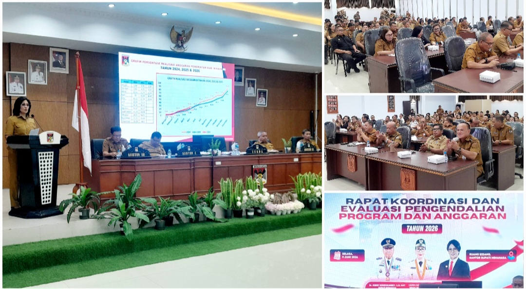 Pimpin Rakor, Sekda Lynda Watania Perkuat Sinergi untuk Optimalisasi Pembangunan Minahasa