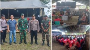 Danramil 1302-02 Eris Sukses Amankan Pemaparan Visi Misi Hukum Tua