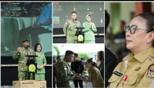 Wabup Minahasa Vanda Sarundajang Hadiri Serah Terima Jabatan Danrem 131/Santiago