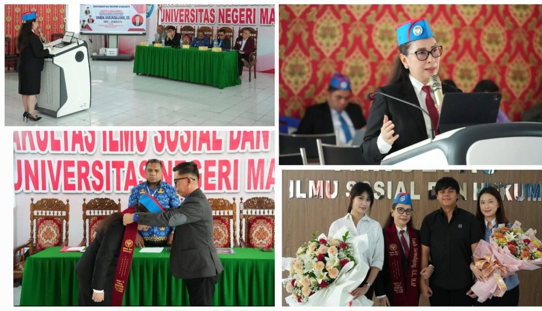 Raih IPK 4,00, Wabup Vanda Sarundajang Lulus Ujian Komprehensif Magister Administrasi Publik UNIMA