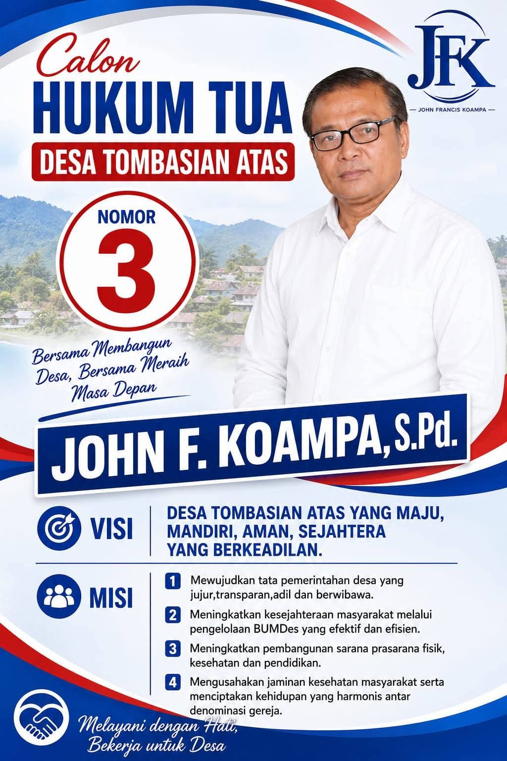 Panggilan Hati Sang Pendidik, Setelah 37 Tahun Mengabdi, John F. Koampa, Siap Membangun Desa