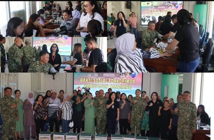 Dandim 1302/Minahasa Sebut Sinergi Nyata Hadirkan Sembako dan Layanan Medis