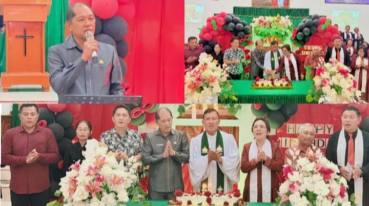Dorong Visi Pemkab Minahasa di HUT ke-59 GMIM Kauneran, Kadis Kominfo Ajak Warga Jaga Kelestarian Lingkungan