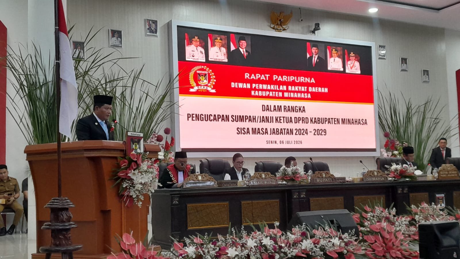 Wakili Gubernur, Inspektur Jemmy Kumendong Sampaikan 3 Fungsi DPRD Minahasa