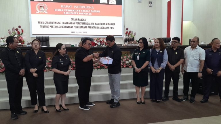 DPRD Minahasa Setujui Pembahasan Lanjutan Ranperda Pertanggungjawaban APBD 2025