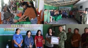 Kodim 1302/Minahasa Laksanakan Bakti Sosial dan Pengobatan Gratis di Kakas
