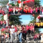 Bupati Robby Dondokambey Buka HUT ke-81 RI dan Hari Anak Nasional Lewat Jalan Sehat