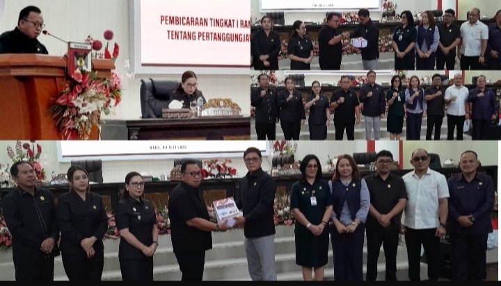 Sampaikan Ranperda APBD 2025, Bupati Robby Dondokambey sebut capaian WTP Ke-12