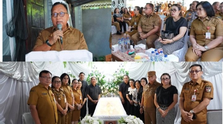 Berbelasungkawa, RD-Vasung dan Jajaran Hadiri Ibadah Penghiburan Keluarga Wagey-Lomboan
