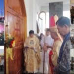 Peresmian Gereja Paroki Santa Rosa Delima, Kodim 1302/Minahasa Salurkan Bingkisan Sembako untuk Umat