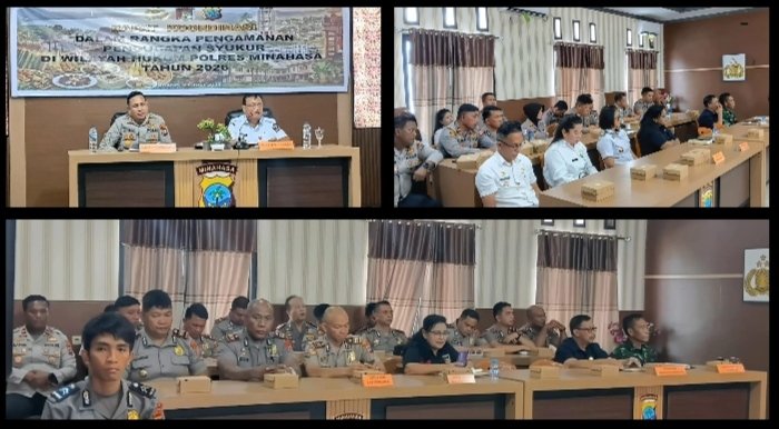 Pemkab dan Polres Minahasa Gelar Rakor Lintas Sektoral Bahas Kesiapan Pengamanan Pengucapan Syukur