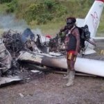 KKB Kembali Berulah, Pesawat AMA di Bandara Ipdeheik Kabupaten Yahukimo Dibakar Pilot Tewas Dibunuh